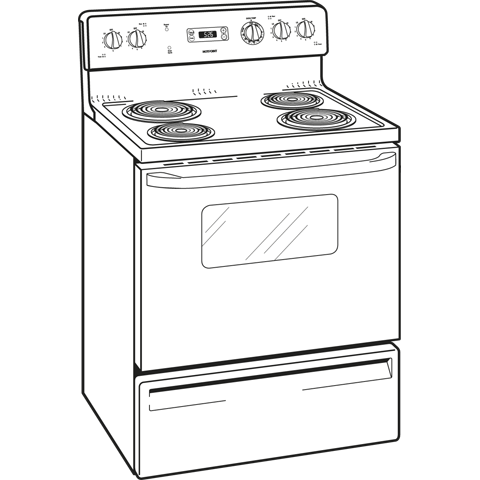 30" Free-Standing Electric Range RB526DPWW