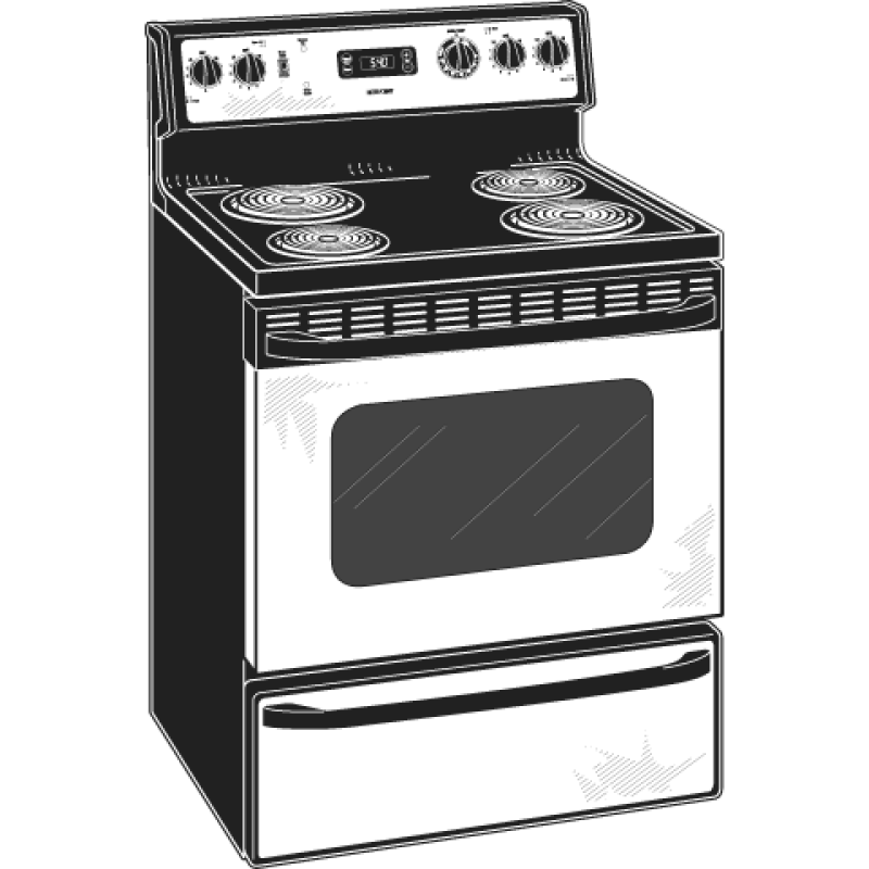 30" Free-Standing Electric Range RB540SHSA
