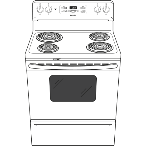 30" Free-Standing Electric Range RB720DHWW