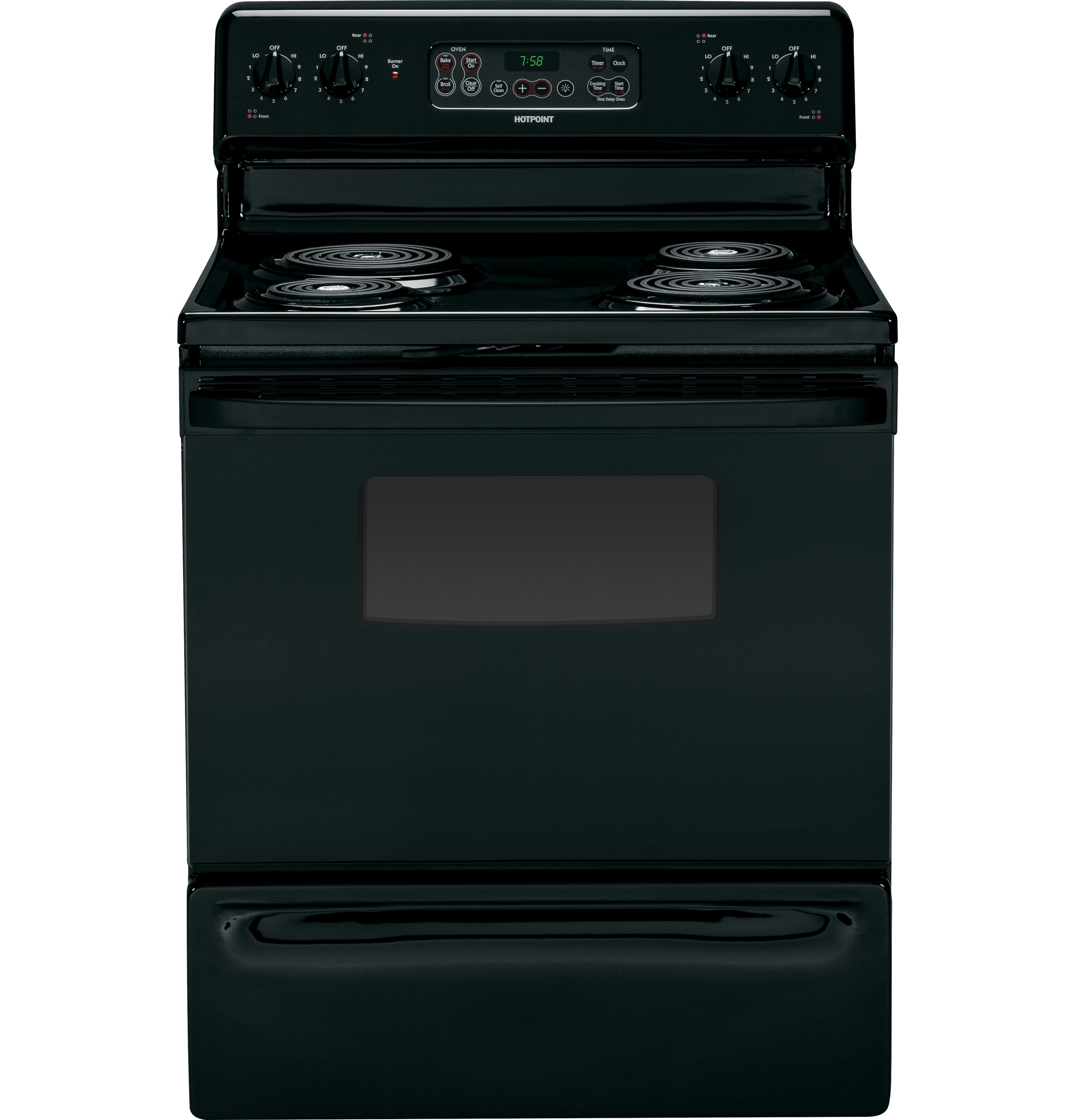 30" Free-Standing Electric Range RB758DPBB, product image 3 of 10