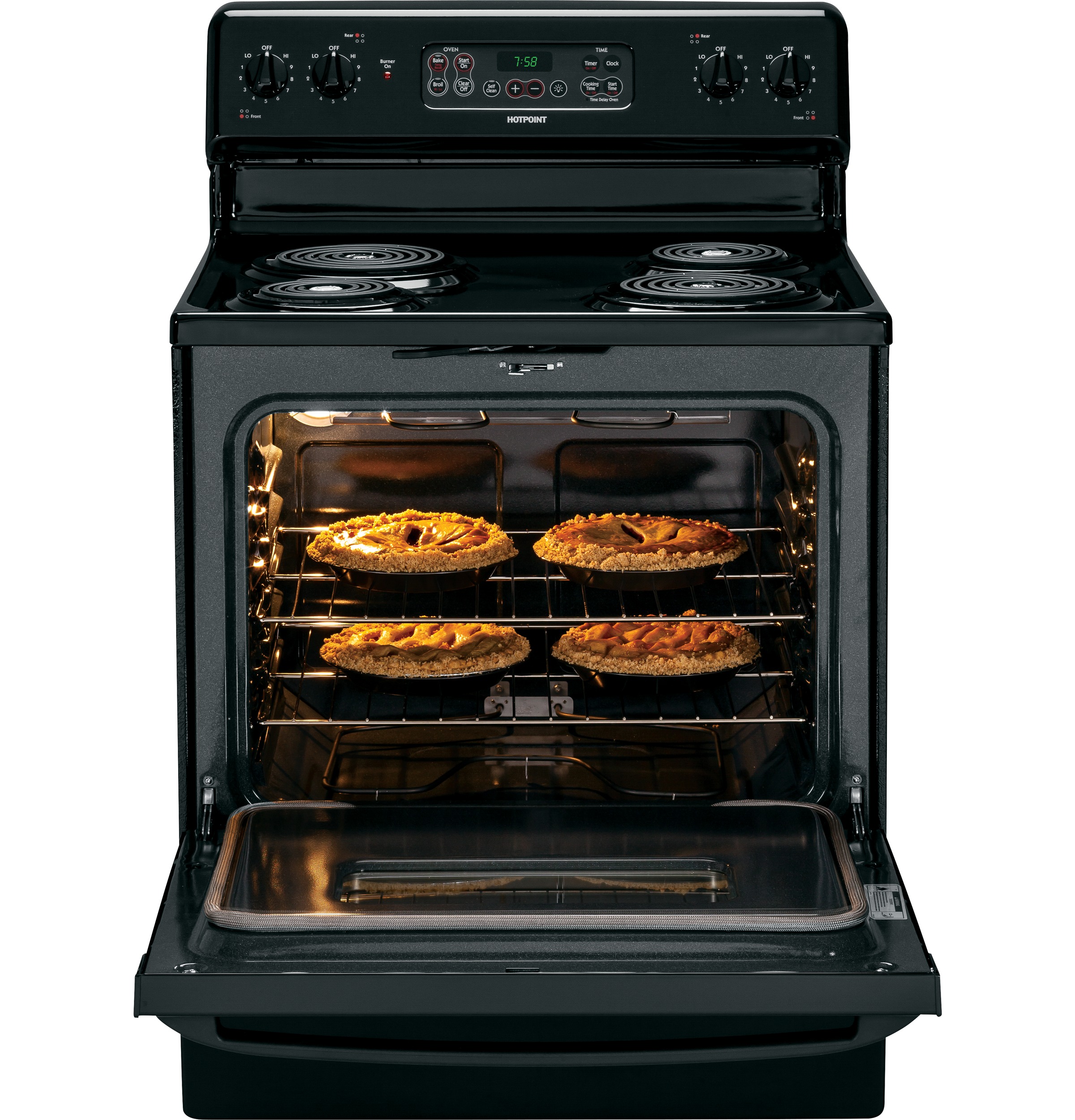 30" Free-Standing Electric Range RB758DPBB, product image 5 of 10