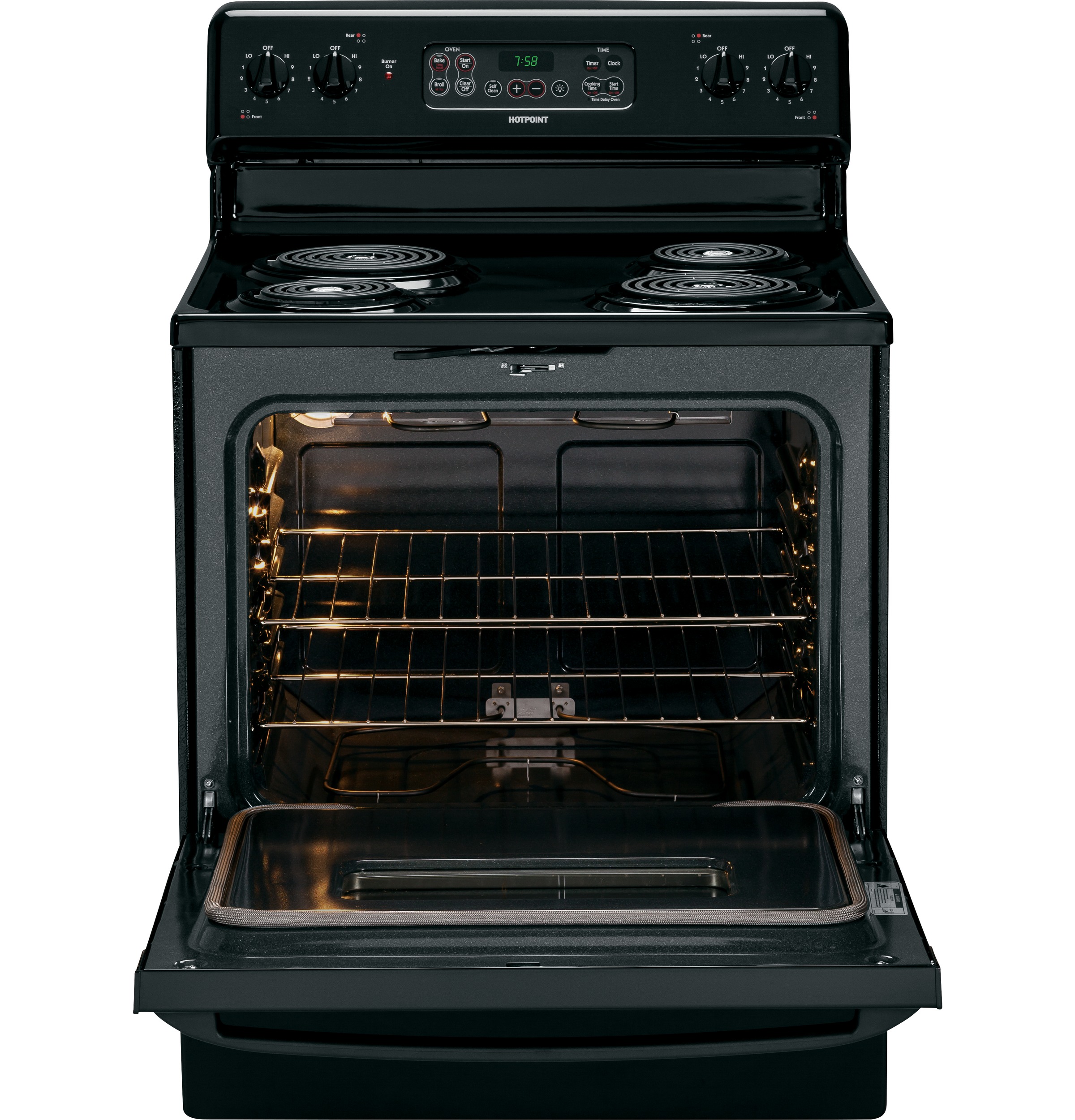 30" Free-Standing Electric Range RB758DPBB, product image 7 of 10