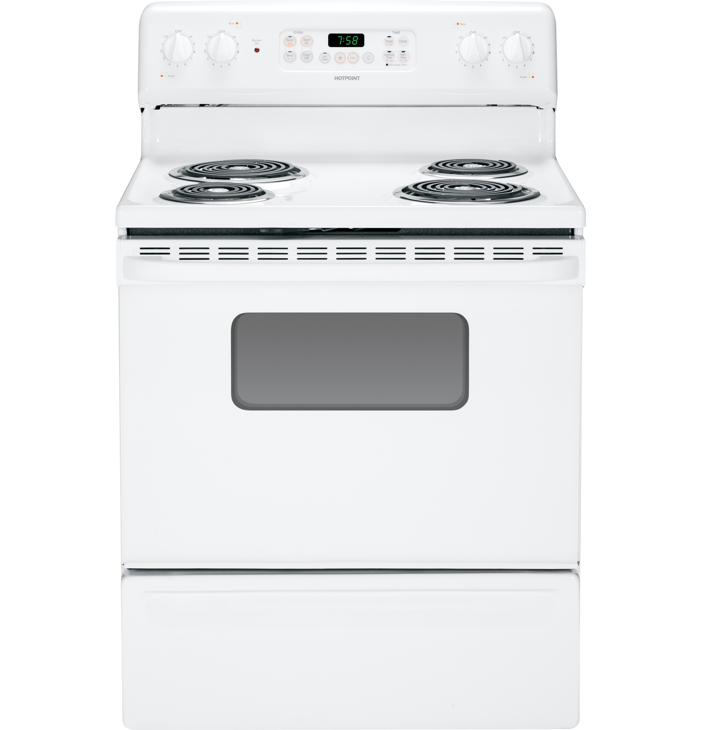 30" Free-Standing Electric Range RB758DPWW, product image 4 of 13