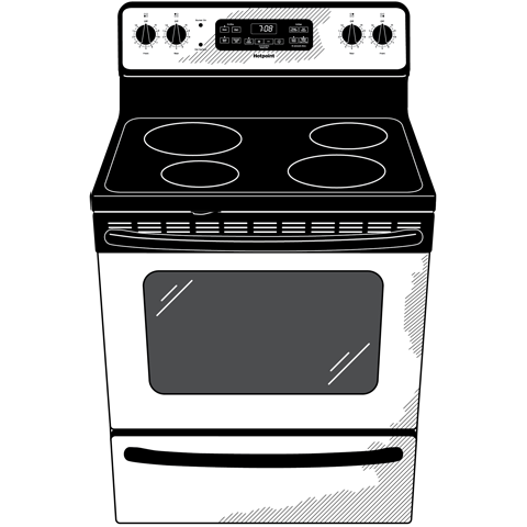 30" Free-Standing Electric Range RB780RHSS, product image 11 of 11