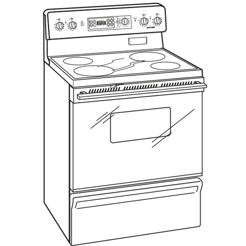 30" Free-Standing Electric Range RB787DPBB, product image 9 of 10