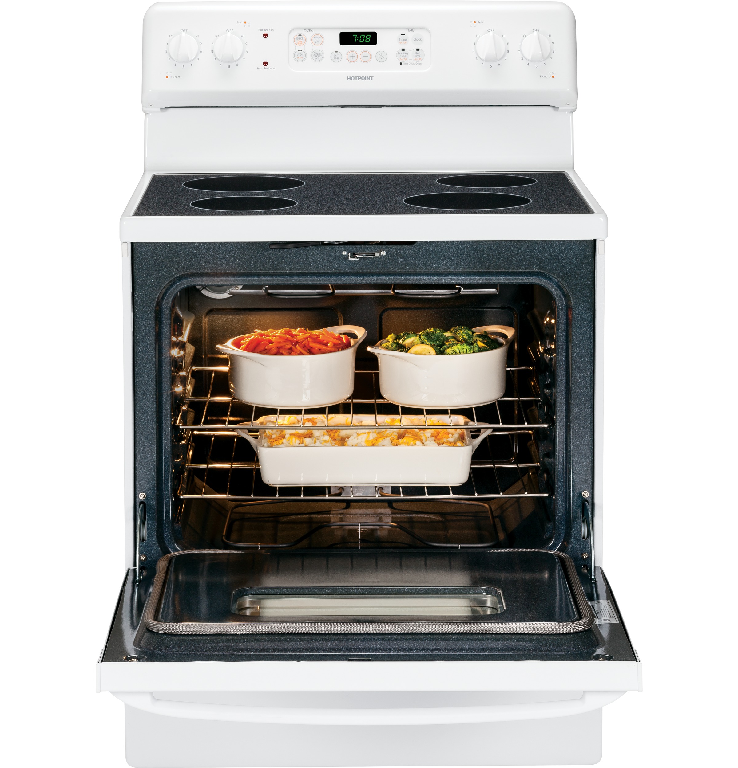 30" Free-Standing Electric Range RB787DPWW, product image 4 of 10