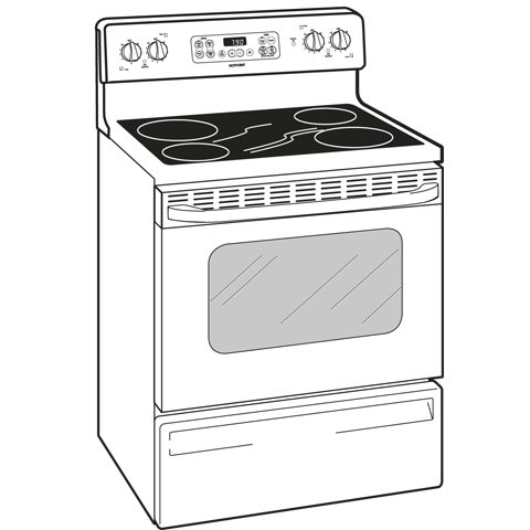 Hotpoint® 30" Free-Standing Electric Range RB790DPBB