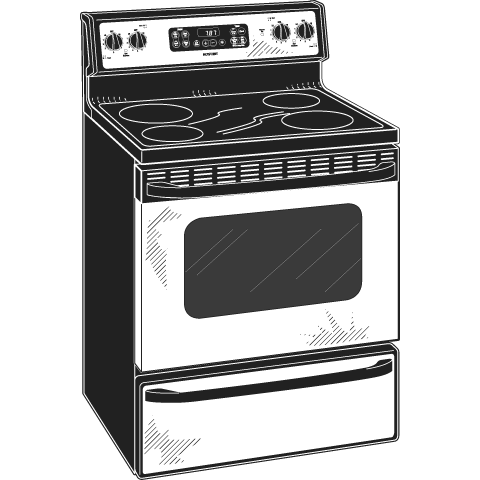 30" Free-Standing Electric Range RB790SHSA, product image 6 of 7