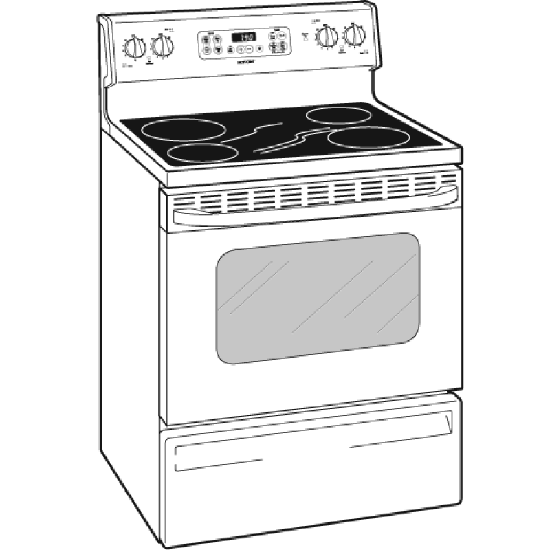 30" Free-Standing Electric Range RB790WKWW