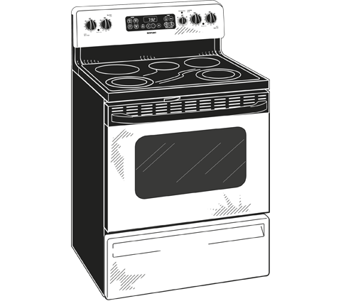 30" Free-Standing Electric Range RB792SRSA, product image 3 of 4