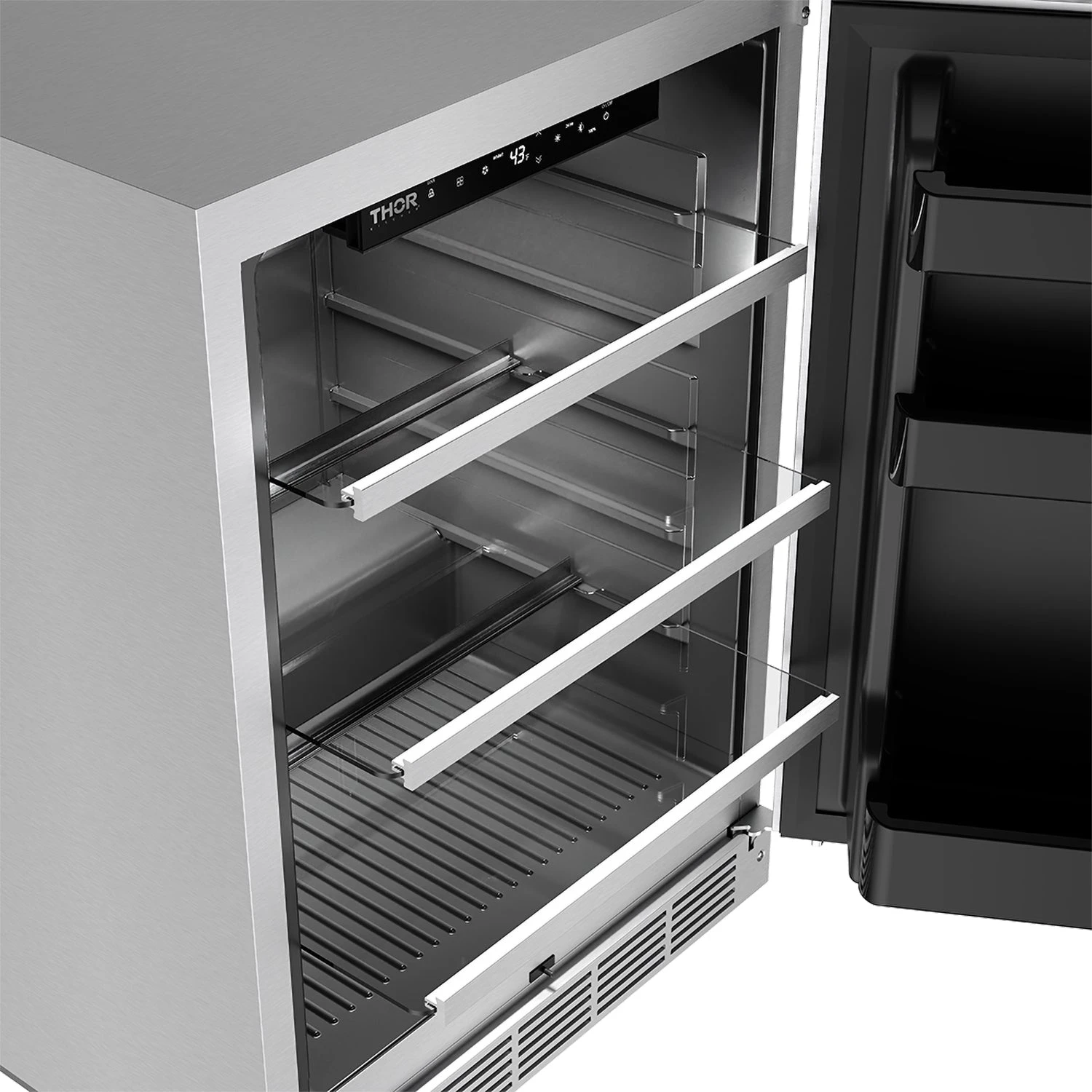 Gordon Ramsay Collection 24 Inch Outdoor Undercounter Beverage Cooler In Stainless Steel RBC24SSD