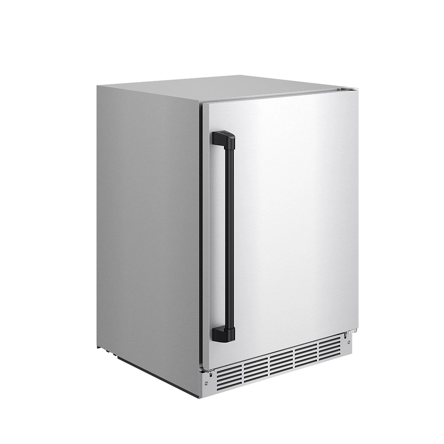Gordon Ramsay Collection 24 Inch Outdoor Undercounter Beverage Cooler In Stainless Steel/black RBC24SSDBLK