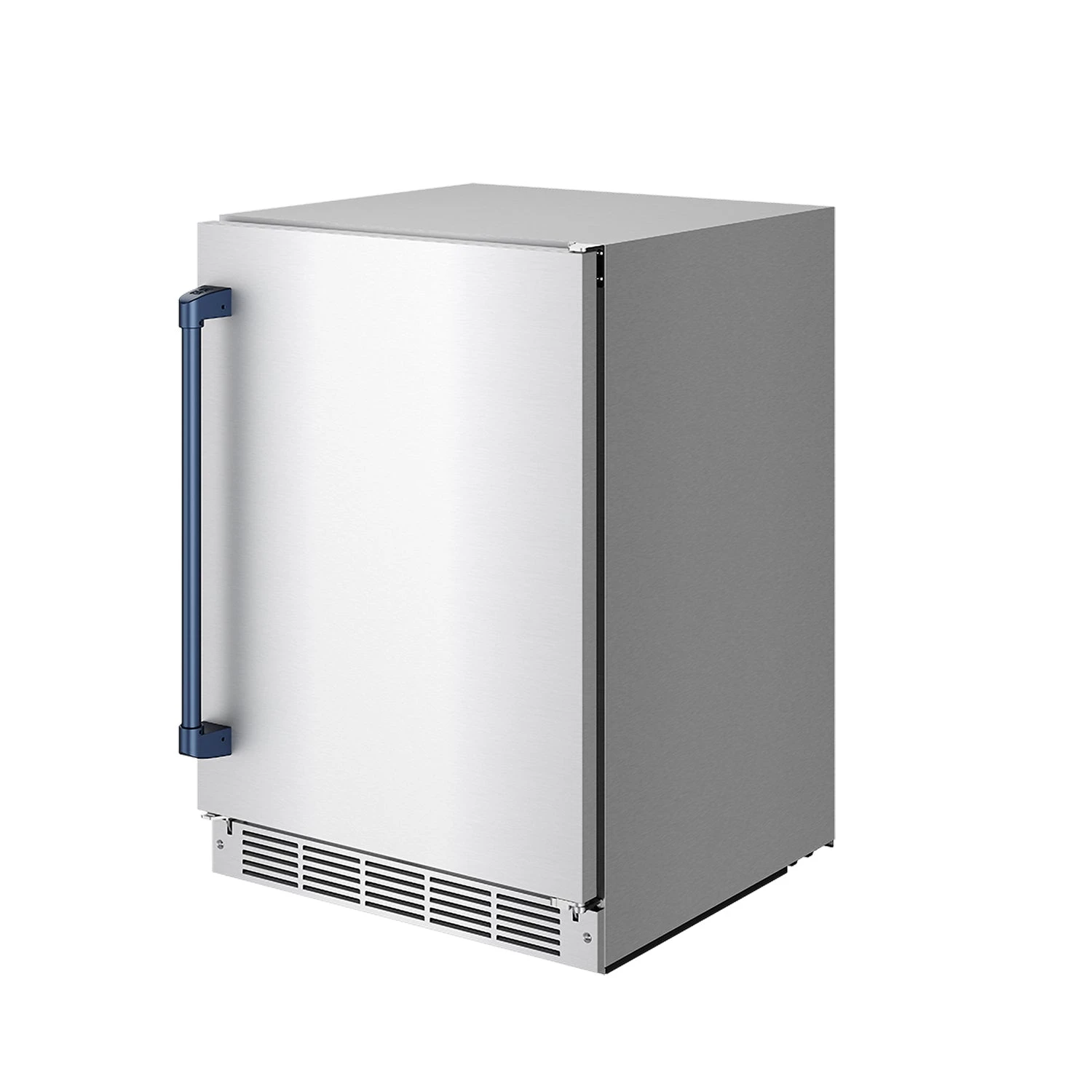 Gordon Ramsay Collection 24 Inch Outdoor Undercounter Beverage Cooler In Stainless Steel/blue RBC24SSDBLU