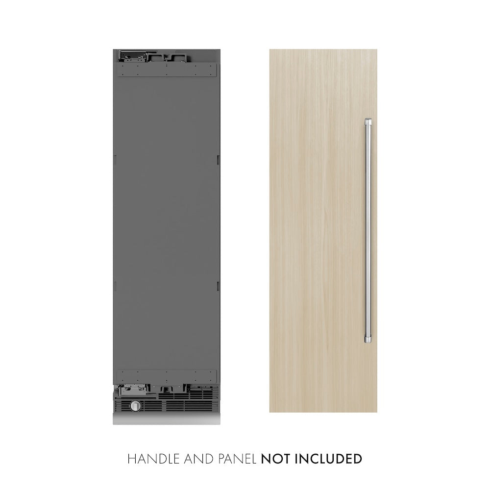 24 In. 12.4 Cu. Ft. Panel Ready Column Freezer With Graphite Gray Interior RBCFV24