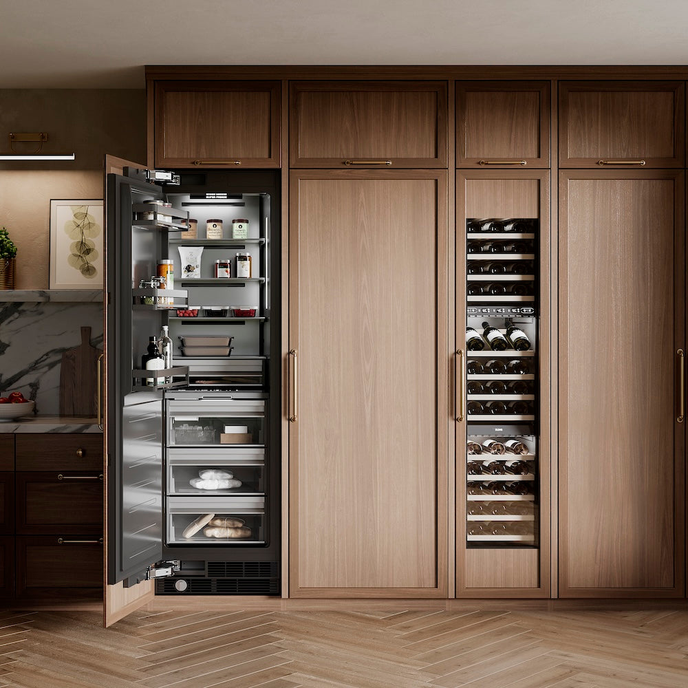 24 In. 12.4 Cu. Ft. Panel Ready Column Freezer With Graphite Gray Interior RBCFV24