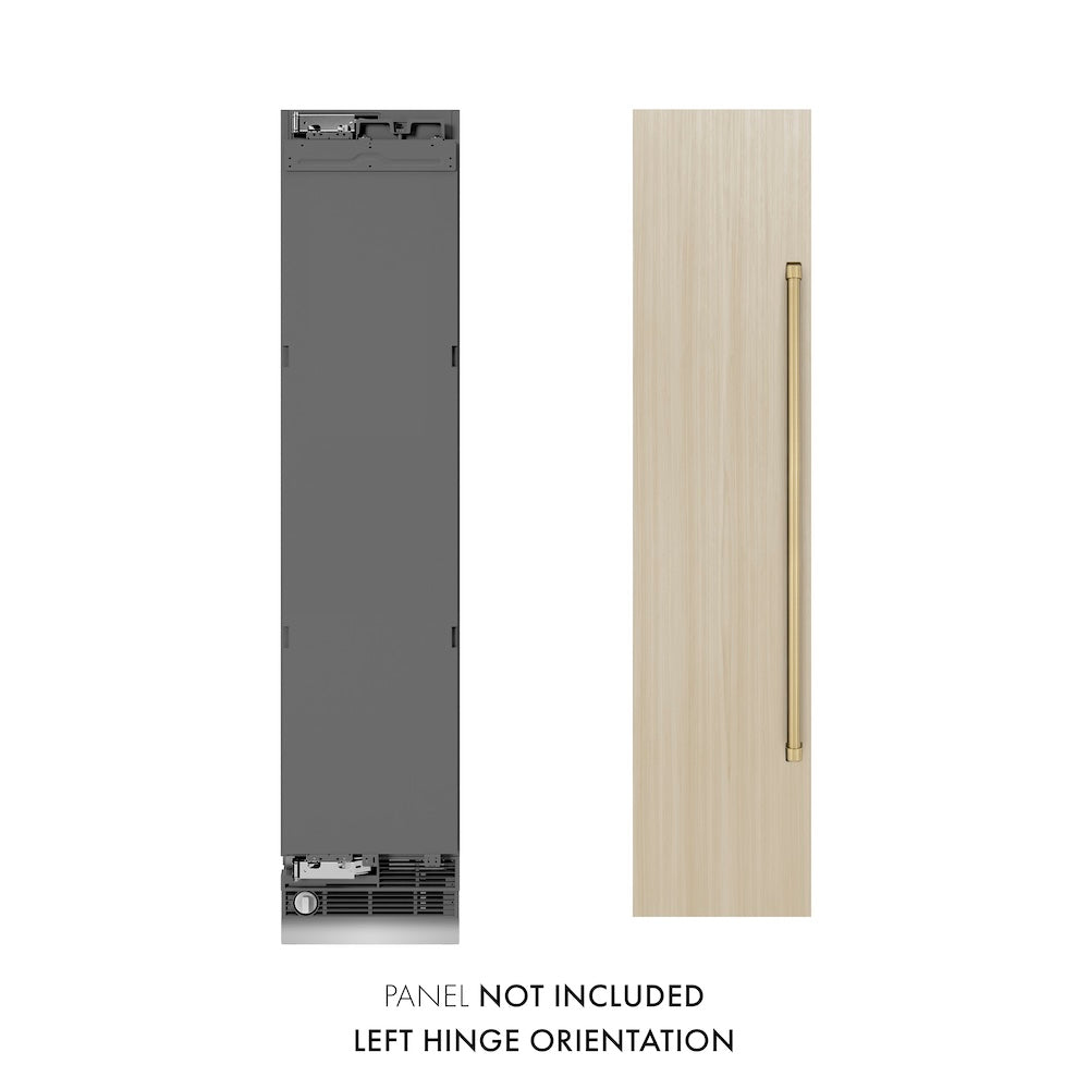 Autograph Edition 18 In. 8.6 Cu. Ft. Panel Ready Left Hinge Column Freezer With Graphite Gray Interior And Champagne Bronze Accents RBCFVLZ18CB