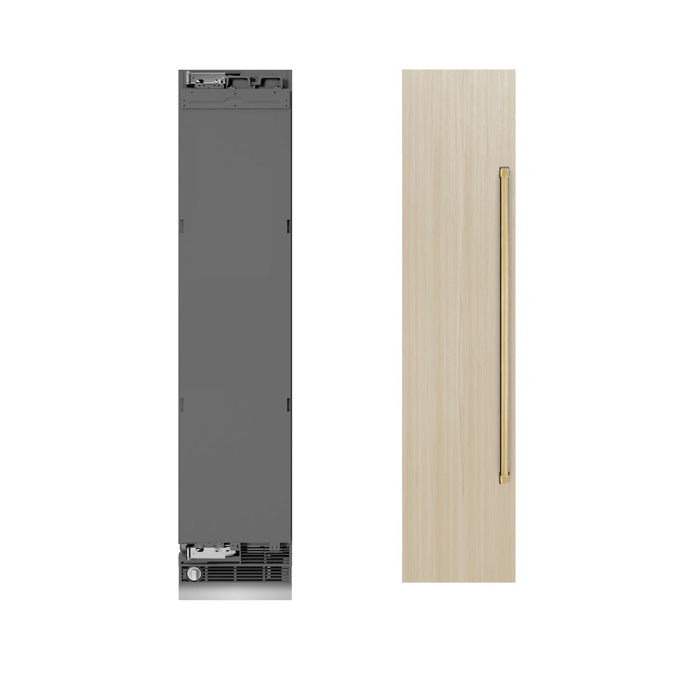 Autograph Edition 18 In. 8.6 Cu. Ft. Panel Ready Left Hinge Column Freezer With Graphite Gray Interior And Polished Gold Accents RBCFVLZ18G