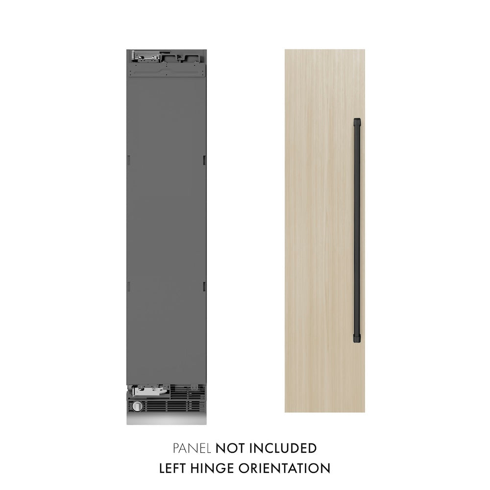 Autograph Edition 18 In. 8.6 Cu. Ft. Panel Ready Left Hinge Column Freezer With Graphite Gray Interior And Matte Black Accents RBCFVLZ18MB