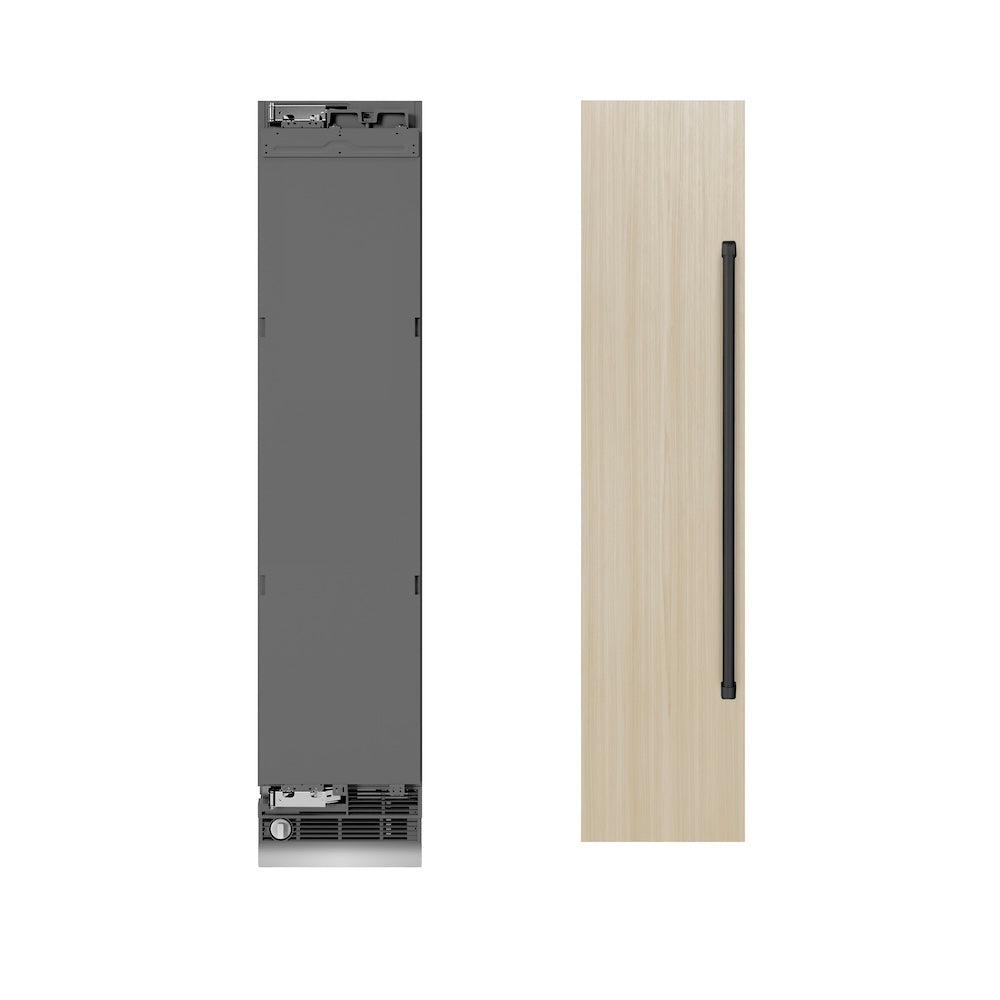 Autograph Edition 18 In. 8.6 Cu. Ft. Panel Ready Left Hinge Column Freezer With Graphite Gray Interior And Matte Black Accents RBCFVLZ18MB