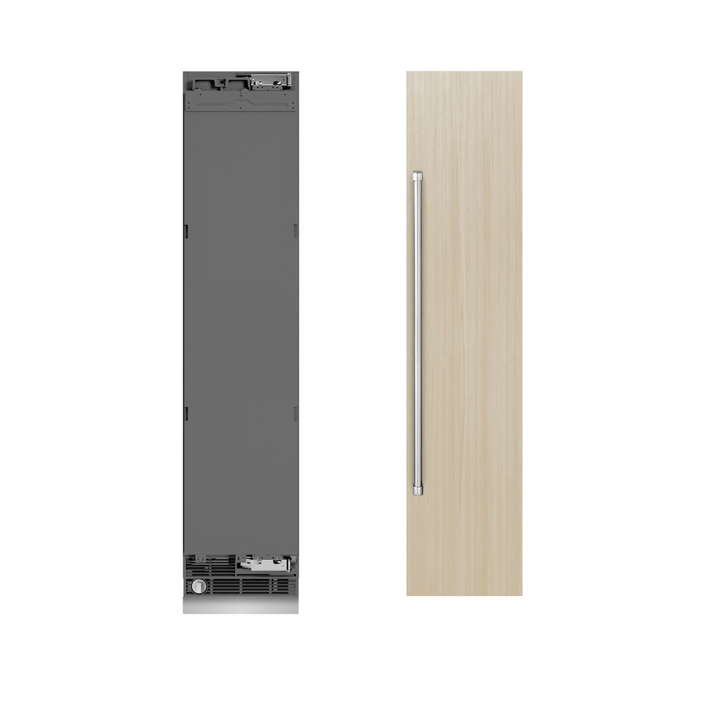 18 In. 8.6 Cu. Ft. Panel Ready Right Hinge Column Freezer With Graphite Gray Interior RBCFVR18