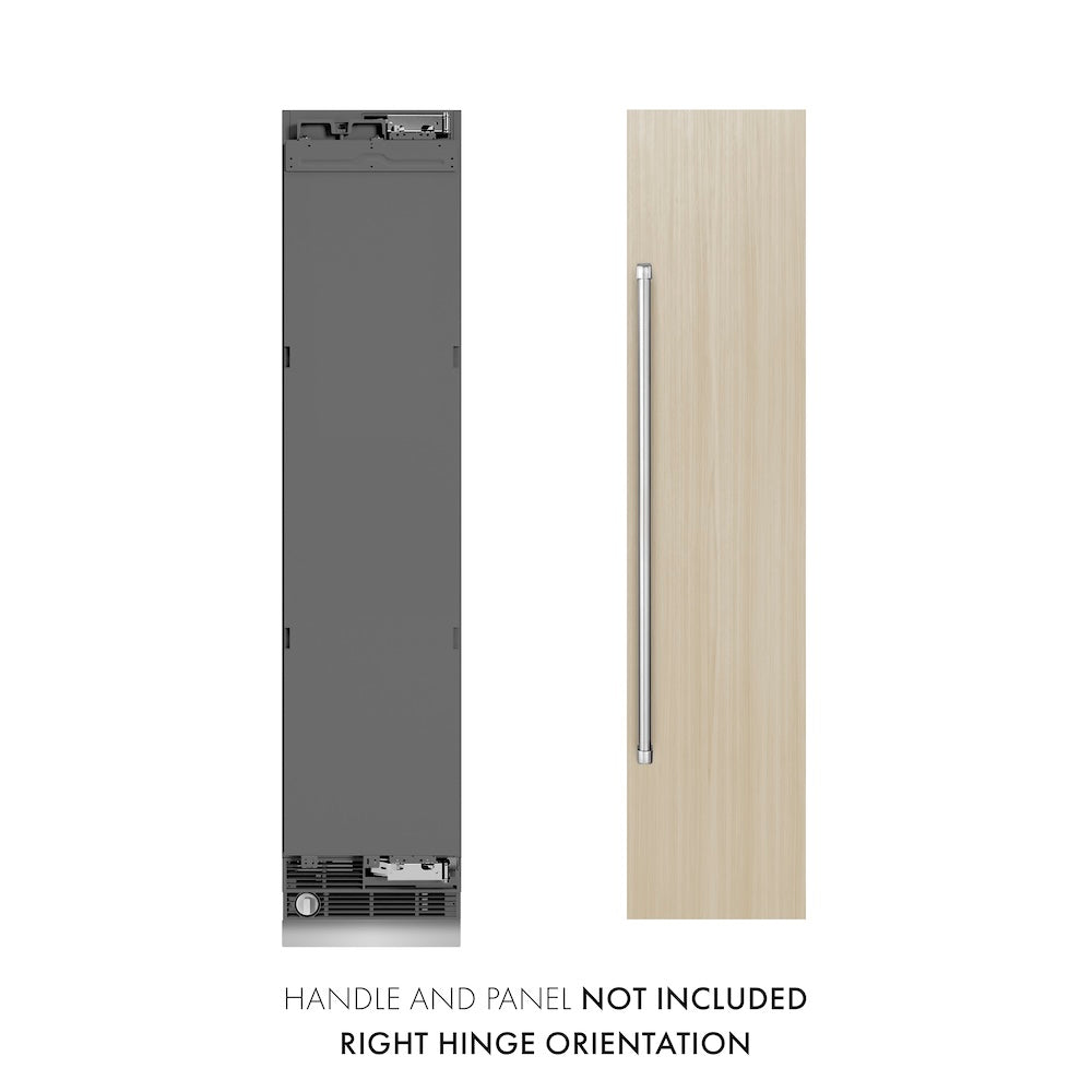 18 In. 8.6 Cu. Ft. Panel Ready Right Hinge Column Freezer With Graphite Gray Interior RBCFVR18