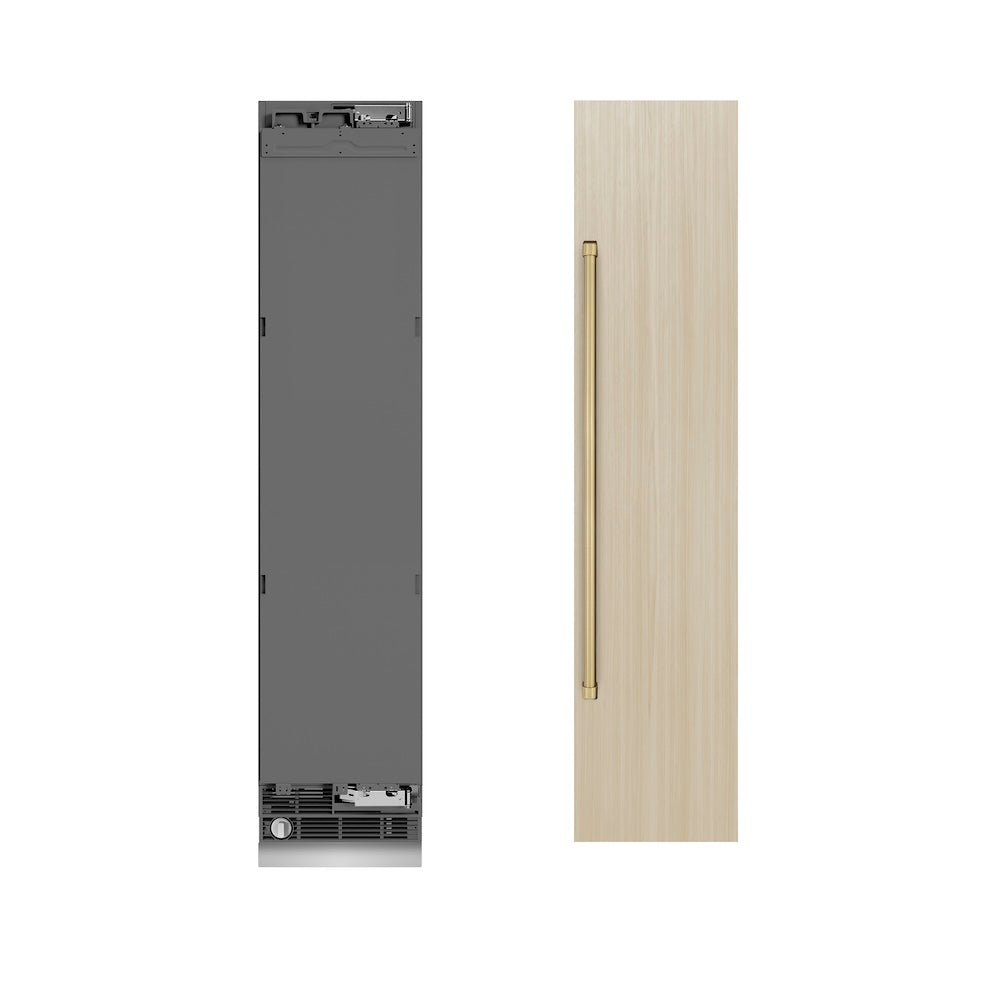 Autograph Edition 18 In. 8.6 Cu. Ft. Panel Ready Right Hinge Column Freezer With Graphite Gray Interior And Champagne Bronze Accents RBCFVRZ18CB