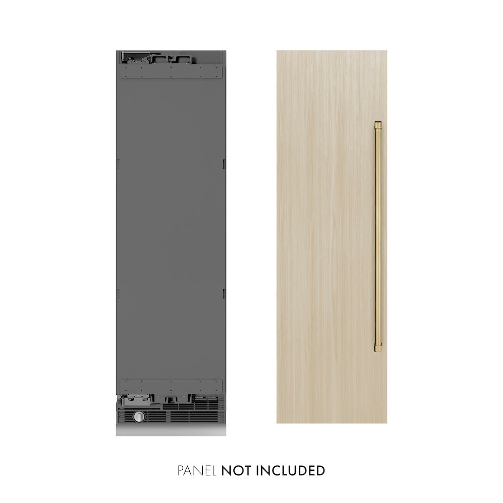 Autograph Edition 24 In. 12.4 Cu. Ft. Panel Ready Column Freezer With Graphite Gray Interior And Champagne Bronze Accents RBCFVZ24CB