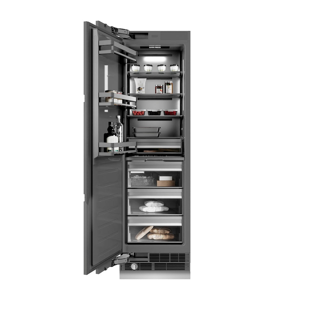 Autograph Edition 24 In. 12.4 Cu. Ft. Panel Ready Column Freezer With Graphite Gray Interior And Champagne Bronze Accents RBCFVZ24CB