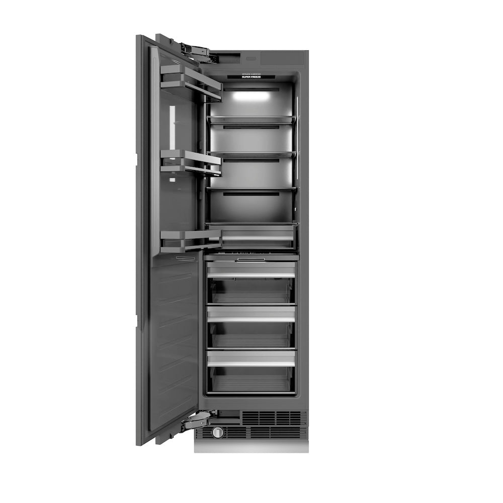 Autograph Edition 24 In. 12.4 Cu. Ft. Panel Ready Column Freezer With Graphite Gray Interior And Polished Gold Accents RBCFVZ24G