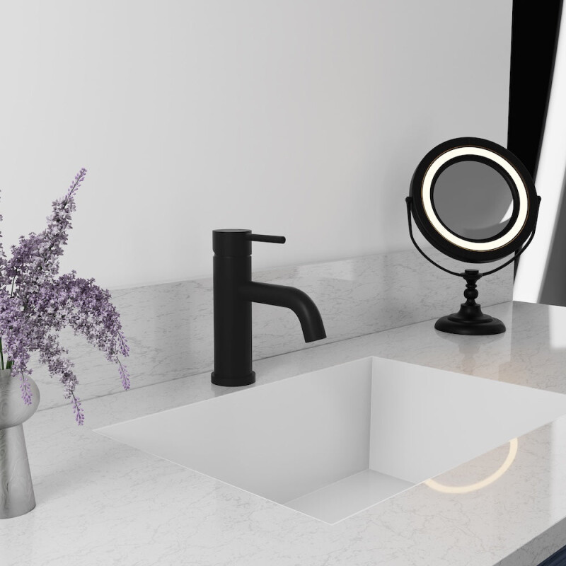 Palisades Elegant Single Handle Bath Faucet In Matte Black RBCN1BFMB