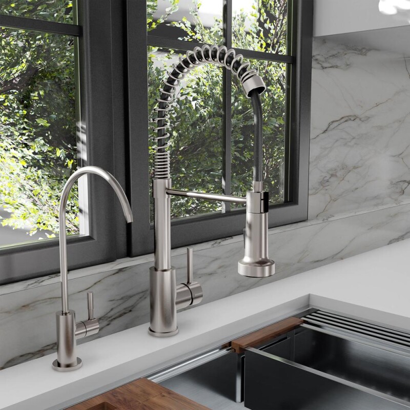 Palisades Single Handle Drink Faucet In Brushed Nickel RBCN1FBVBN