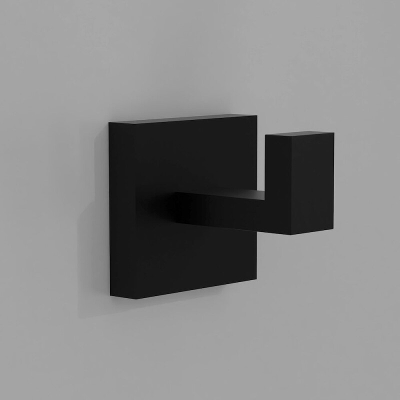 Palisades Towel Hook In Matte Black RBCN1HKMB