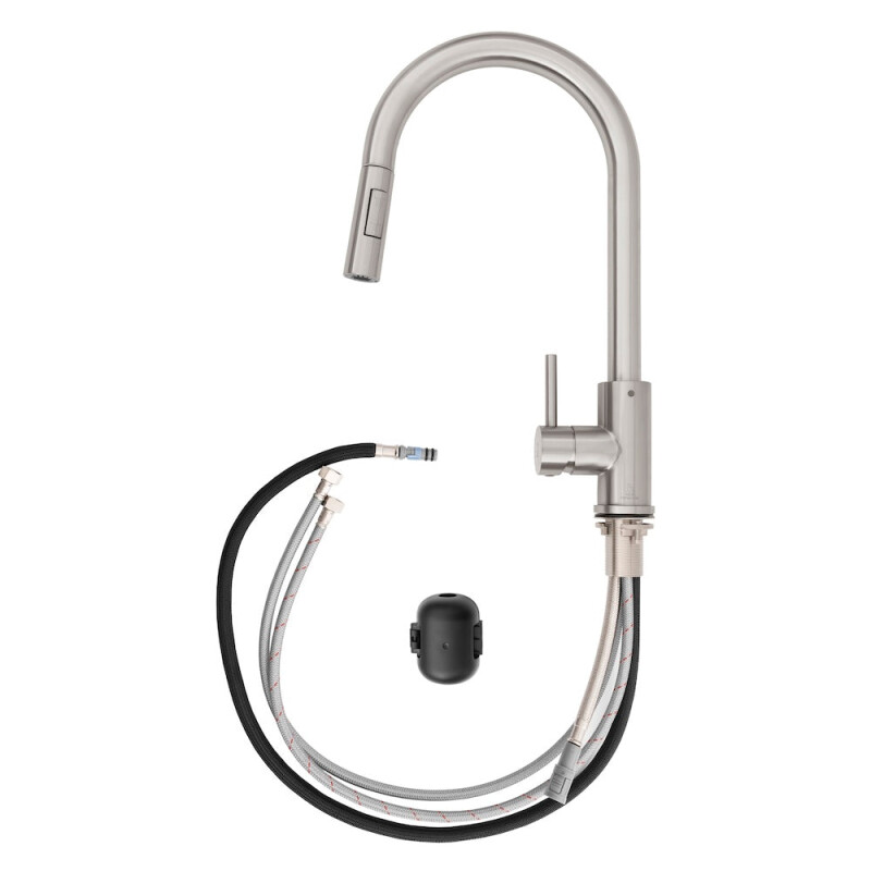 Palisades Pull Down Single Handle Kitchen Faucet In Brushed Nickel RBCN1KFBN