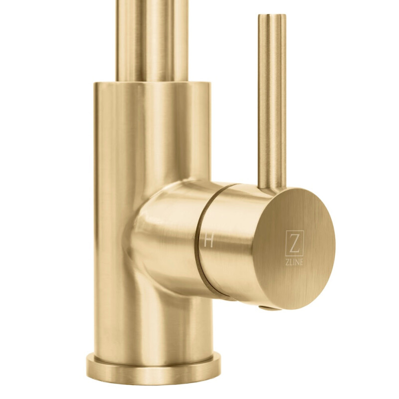 Palisades Pull Down Single Handle Kitchen Faucet In Champagne Bronze RBCN1KFCB