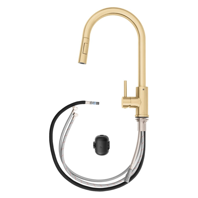 Palisades Pull Down Single Handle Kitchen Faucet In Champagne Bronze RBCN1KFCB