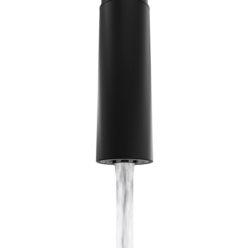 Palisades Pull Down Single Handle Kitchen Faucet In Matte Black RBCN1KFMB