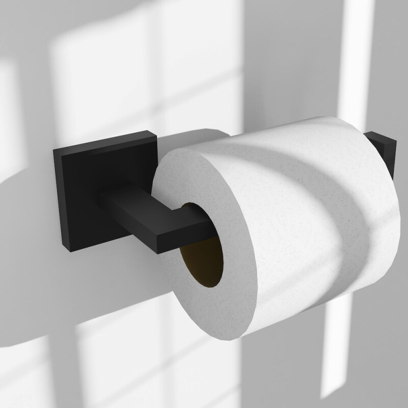 Palisades Toilet Paper Holder In Matte Black RBCN1TPMB