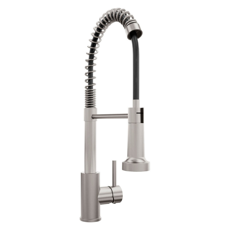 Palisades Pull Down Spring Spray Wand Kitchen Faucet In Brushed Nickel RBCN2KFBN
