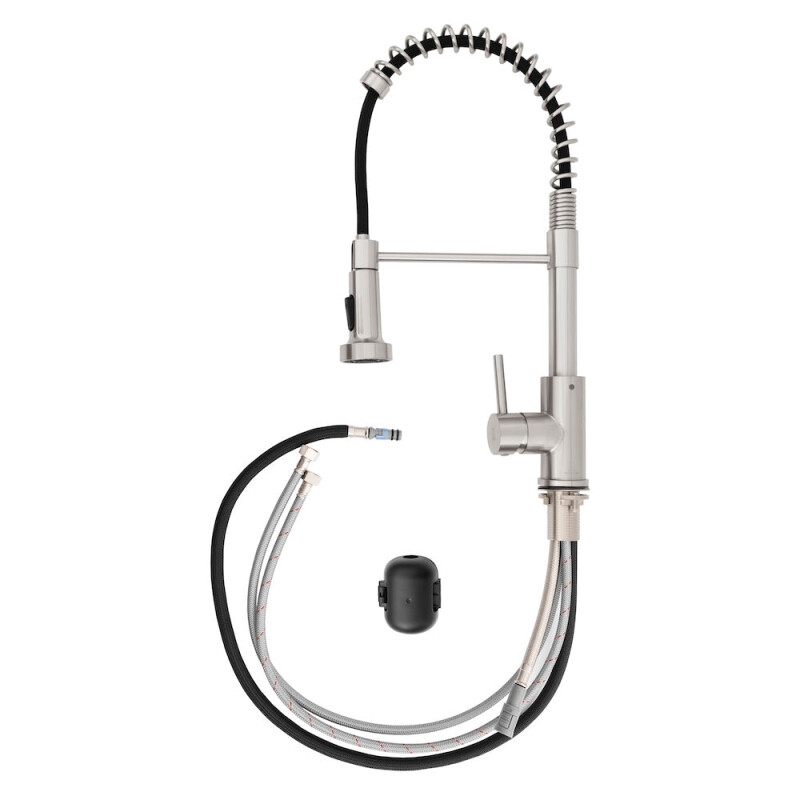 Palisades Pull Down Spring Spray Wand Kitchen Faucet In Brushed Nickel RBCN2KFBN