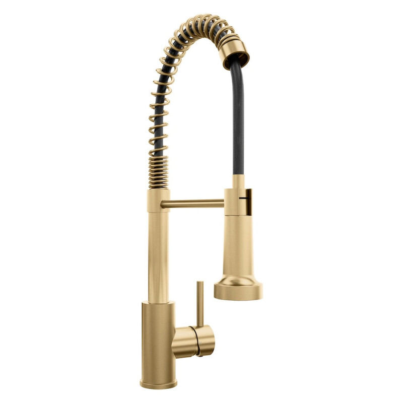 Palisades Pull Down Spring Spray Wand Kitchen Faucet In Champagne Bronze RBCN2KFCB