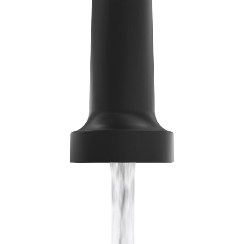 Palisades Pull Down Spring Spray Wand Kitchen Faucet In Matte Black RBCN2KFMB