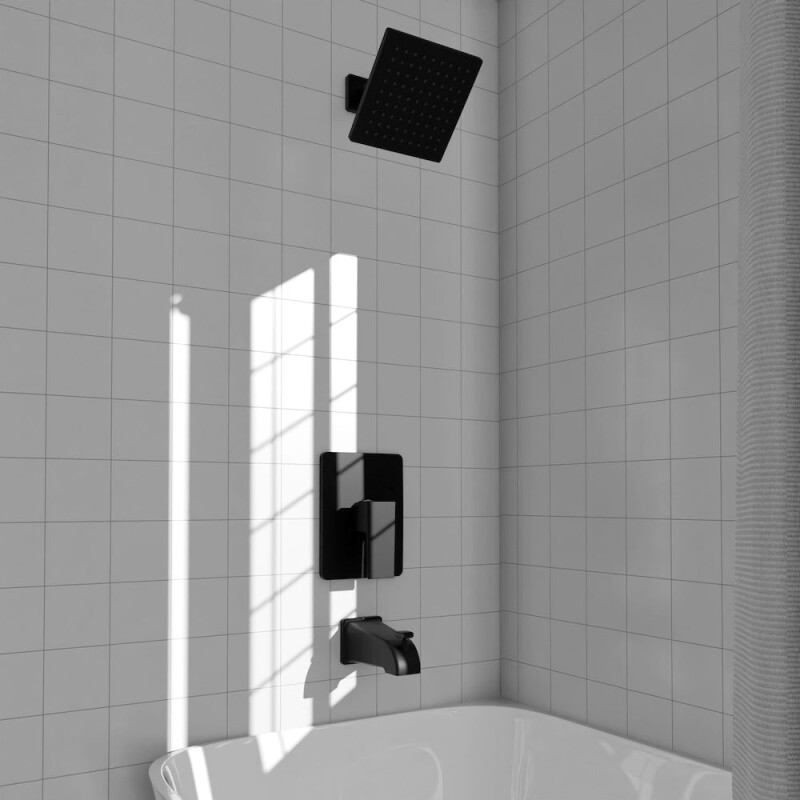 Palisades Modern Shower System RBCN2SHSMB