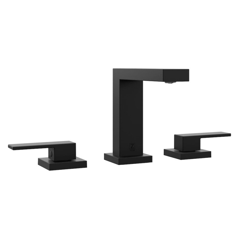 Palisades Modern Widespread Bath Faucet In Matte Black RBCN3BFMB