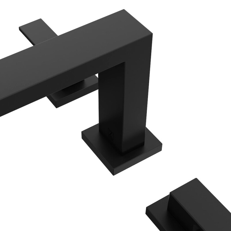Palisades Modern Widespread Bath Faucet In Matte Black RBCN3BFMB