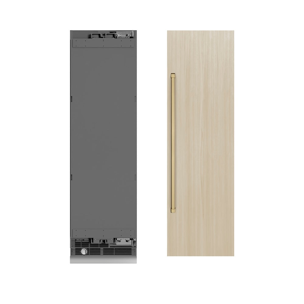 Autograph Edition 24 In. 12.5 Cu. Ft. Panel Ready Column Refrigerator With Graphite Gray Interior And Champagne Bronze Accents RBCRVZ24CB