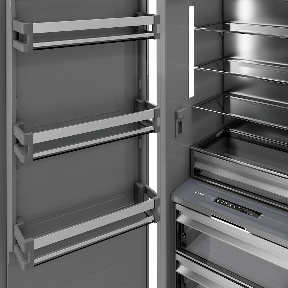 Autograph Edition 30 In. 16.7 Cu. Ft. Panel Ready Column Refrigerator With Graphite Gray Interior And Champagne Bronze Accents RBCRVZ30CB