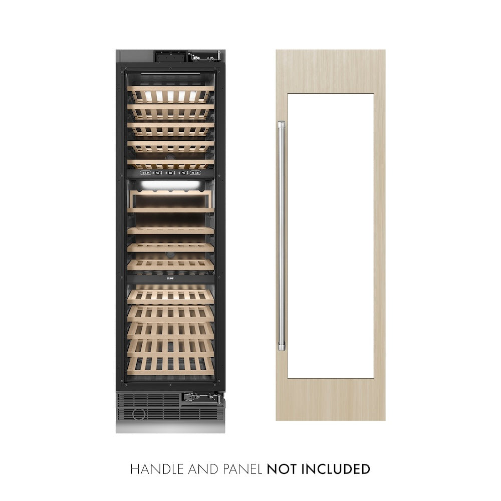 24 In. 12.4 Cu. Ft. Triple Zone 100 Bottle Panel Ready Column Wine Cooler RBCWV24
