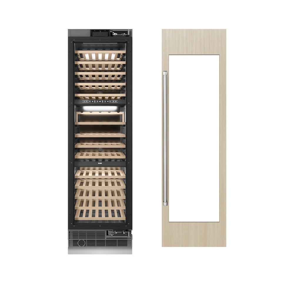 24 In. 12.4 Cu. Ft. Triple Zone 100 Bottle Panel Ready Column Wine Cooler RBCWV24