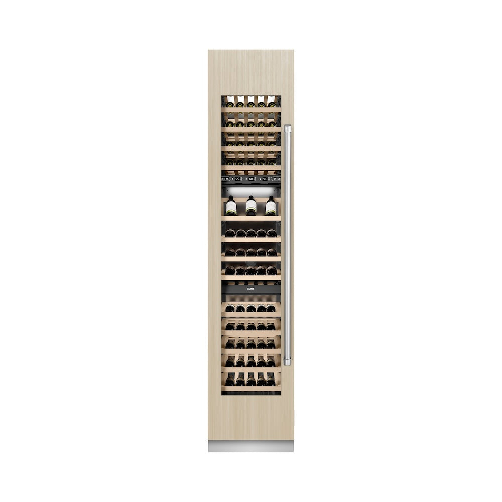 18 In. 9.0 Cu. Ft. Triple Zone 68 Bottle Panel Ready Left Hinge Column Wine Cooler RBCWVL18