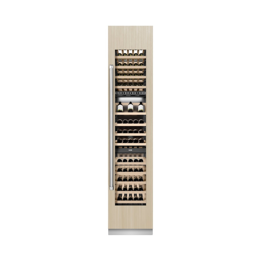 18 In. 9.0 Cu. Ft. Triple Zone 68 Bottle Panel Ready Right Hinge Column Wine Cooler RBCWVR18